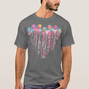 T-shirt Oeufs de Coeur Lapin de Pâques, Bonjour Printemps