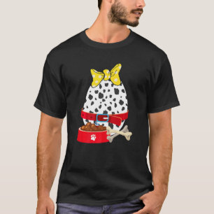 T-shirt Oeufs de lapin Chien Dalmatien Imprimer Lapin Drap
