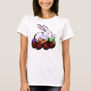 T-shirt oeufs de lapin et de chocolat
