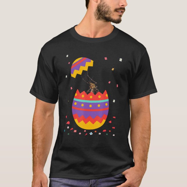 T-shirt Oeufs de lapin Oreilles Costume mignon Jour de Pâq (Devant)