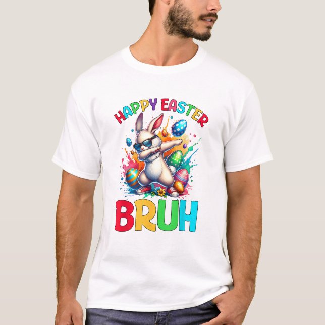 T-shirt Œufs de Pâques Bruh Adolescents Garçons Enfants La (Devant)