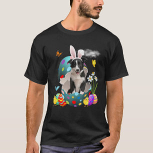 T-shirt OEufs de Pâques Collie Bunny Chiffres Cadeaux Chie