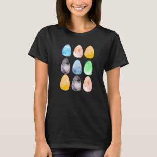 T-shirt Oeufs de Pâques colorés saison de chasse Joyeux Pâ