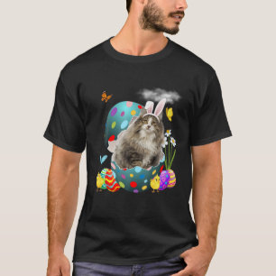 T-shirt OEufs de Pâques Forêt norvégienne Dons de chats de