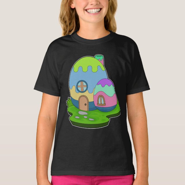T-shirt OEufs de Pâques Maison (Devant)