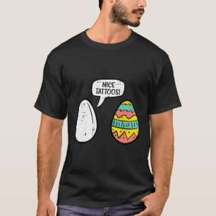 T-shirt OEufs de Pâques Nice Tatouages Drôle Chasse Hommes