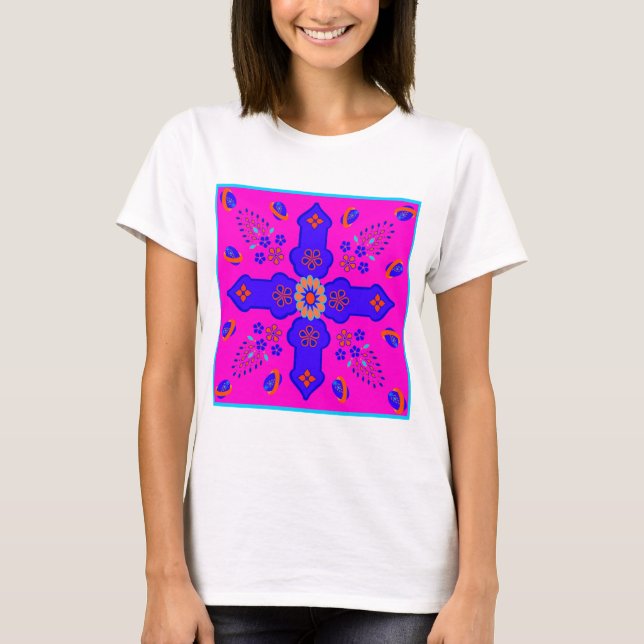 T-shirt OEufs de ruban de Marrakech d'inspiration arabe (Devant)