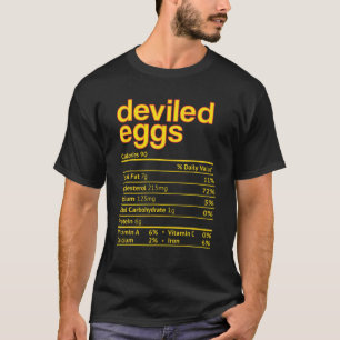 T-shirt OEufs Dévastés Nutrition Faits Drôle Thanksgiving 