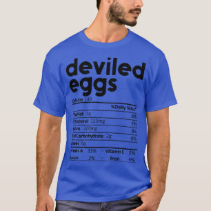 T-shirt OEufs Dévastés Valeur nutritive Don Drôle Thanksgi