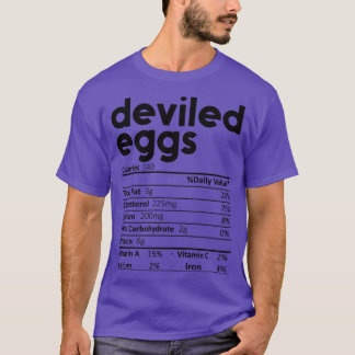 T-shirt OEufs Dévastés Valeur nutritive Don Drôle Thanksgi