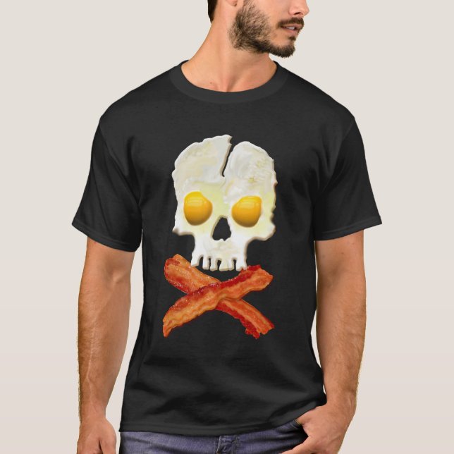 T-shirt OEufs du croisement de la balise OEufs crâne (Devant)
