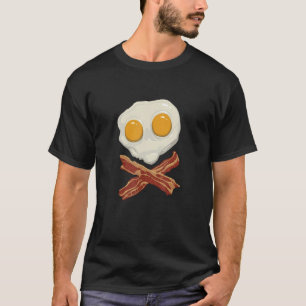 T-shirt OEufs et squelette de Bacon et os croisés
