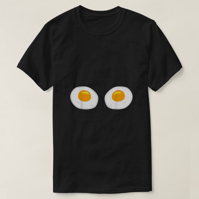 T-shirt Oeufs frits Drôle Bikini Costume Sunny Side Up Oeu (Design devant)