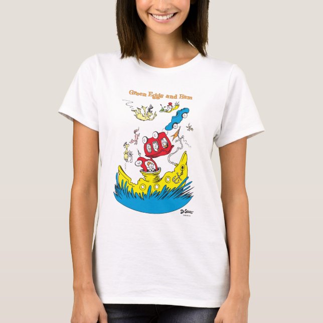 T-shirt Oeufs verts et jambon | Je Ne Les Aime Nulle Part (Devant)