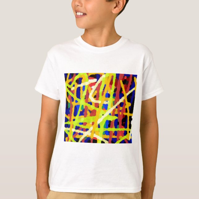 T-shirt Oeuvre Abstraite colorée (Devant)