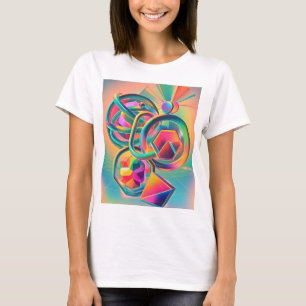 T-shirt OEuvre abstraite colorée et fantaisiste