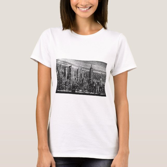 T-shirt Oeuvre artistique de New York (Devant)
