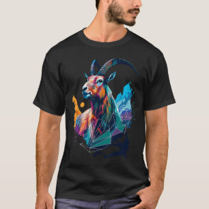 T-shirt Œuvre d'art Capricorne Escalade Bouldering Montagn