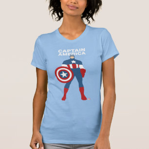 T-shirt Œuvre d'art de personnage en couleur plate de Capt