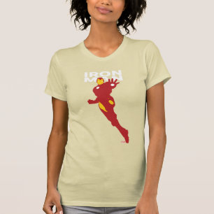 T-shirt Œuvre d'art de personnage Iron Man en couleur plat