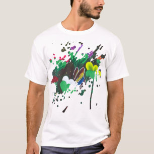 T-shirt Œuvre d'art faite main - Papillon Bolssom