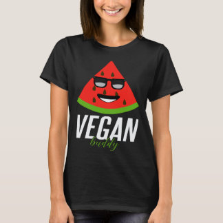 T-shirt Œuvre d'art humoristique de copain végane