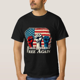 T-shirt Œuvre d'art Make America Free Again
