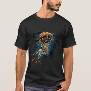 T-shirt Œuvre d'art Sketll Slam Dunk Splash Joueur de Sket