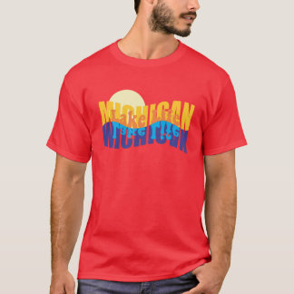 T-shirt Œuvre d'art surdimensionnée sur la vie du lac Mich