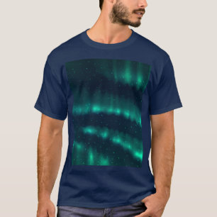 T-shirt OEuvre d'Aurora Borealis sur les neiges du Nord