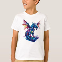 Oeuvre de dragon Abstraite sur aquarelle