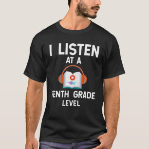 T-shirt Oeuvre De Livres Audiobook Lover - J'Écoutez À Une