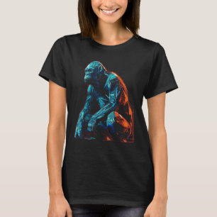 T-shirt OEuvre de singe - zoo d'art animal gorilla