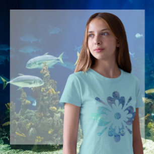 T-shirt Oeuvre topographique du plancher océanique