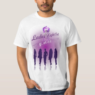 t-shirt of 5 ladies on a night out