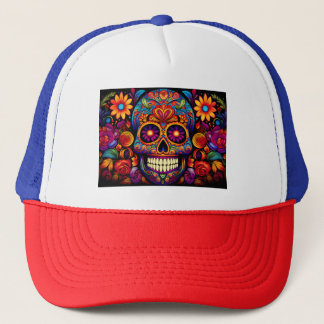 T-shirt of bones trucker hat