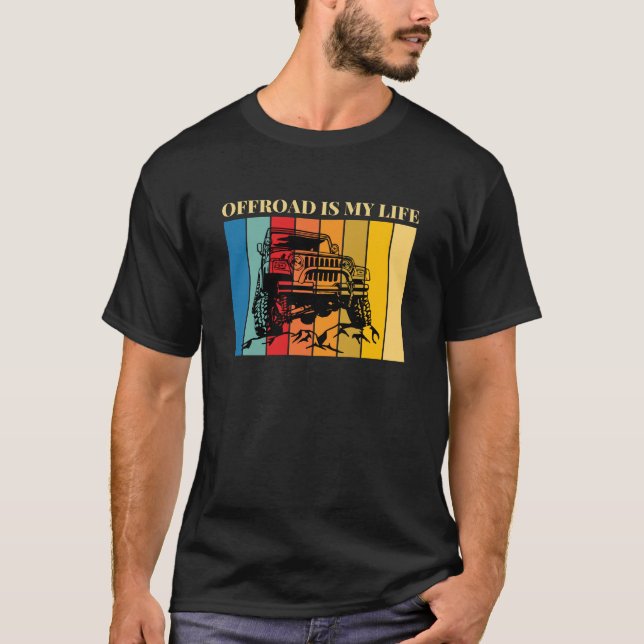 T-shirt off road est ma vie (Devant)