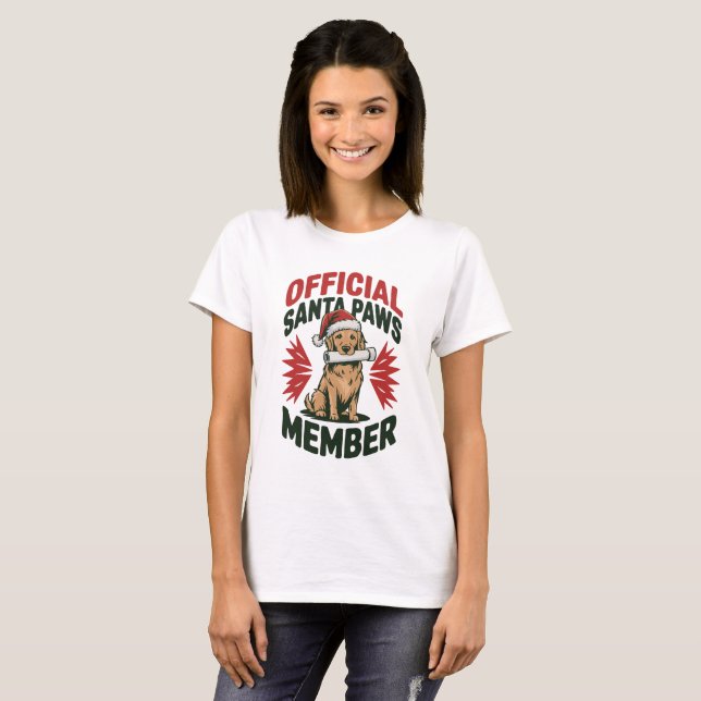 T-shirt Official Santa Paws Member Tee (Devant entier)