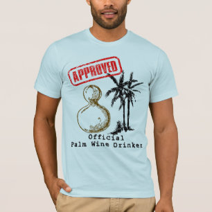 T-shirt officiel de buveur de vin de palme