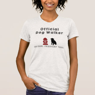T-shirt officiel de marcheur de chien