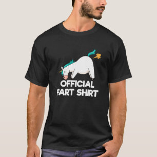 T-shirt Officiel Far I Funny Fart Farting Unicorn Unicorns