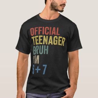 T-shirt officiel pour garçon de 13 ans nager Six S