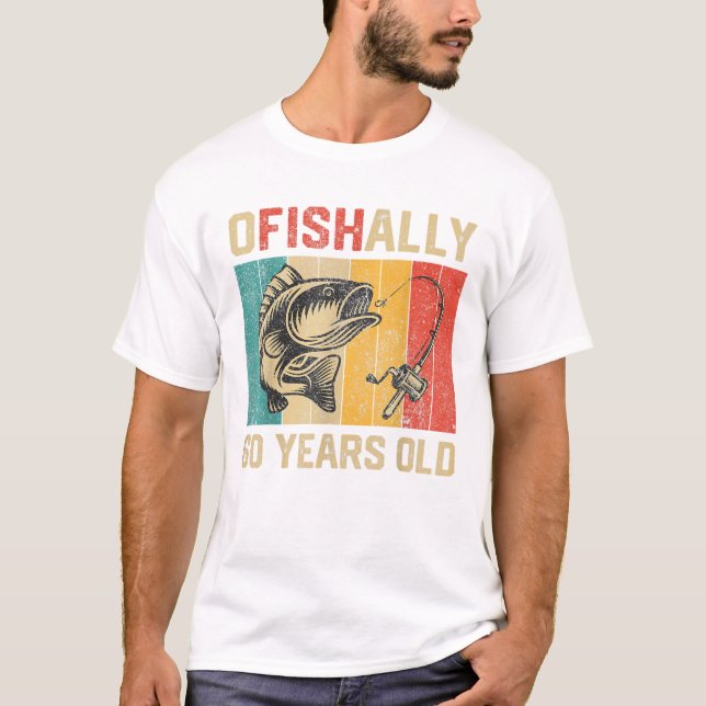T-shirt Officiellement 60 ans drôle (Devant)
