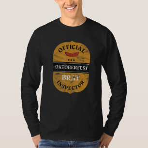 T-shirt Officiellement Oktoberfest Bratwurst Inspecteur Al