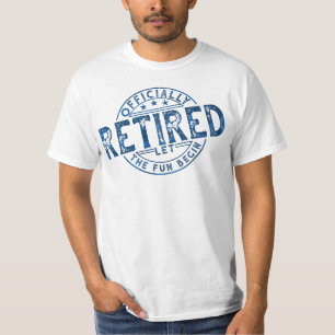 T-shirt Officiellement Retraité Laisser Le Plaisir Commenc
