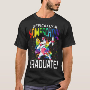 T-shirt Officiellement Une Unicorne De Diplôme D'École À D