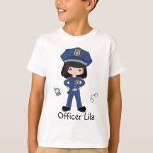 Officier de police féminin personnalisé