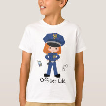 Officier de police féminin personnalisé