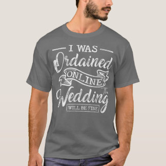 T-shirt Officier mariage Tee Internet Ordonné & Licence