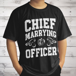 T-shirt Officier Principal de Mariage - Créations de céléb